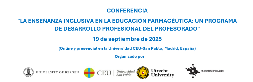 Organizadores Conferencia: "La enseñanza inclusiva en la educación farmacéutica"