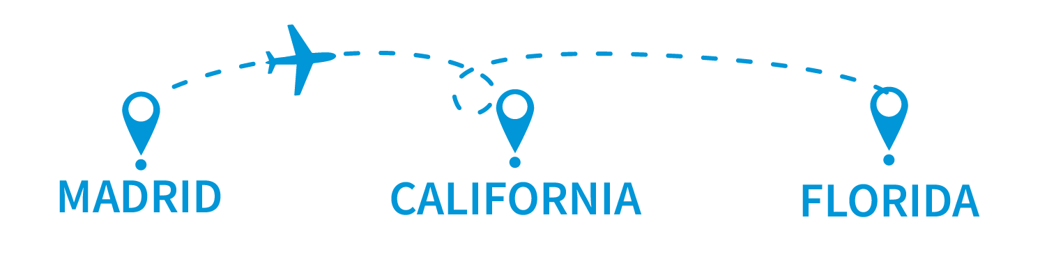 Mapa Disney International Program