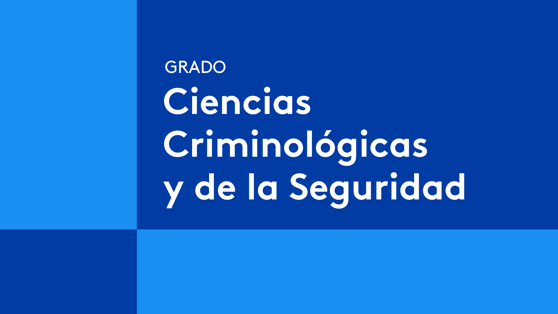 Video presentacion Grado Criminologia CEU San Pablo