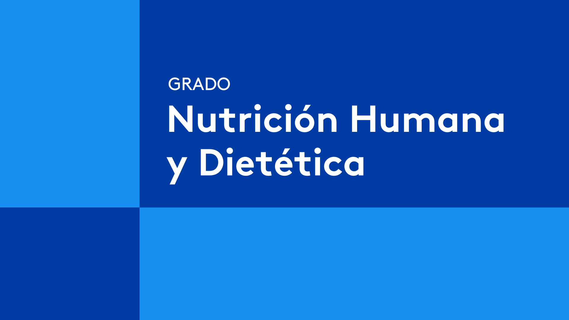 Presentación vídeo Grado Nutrición