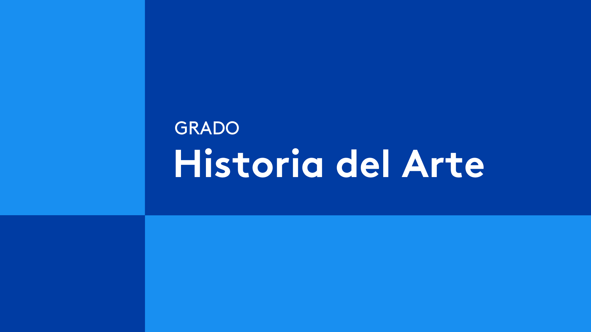 Portada Vídeo Presentacion Grado Historia del Arte CEU San Pablo-ceu