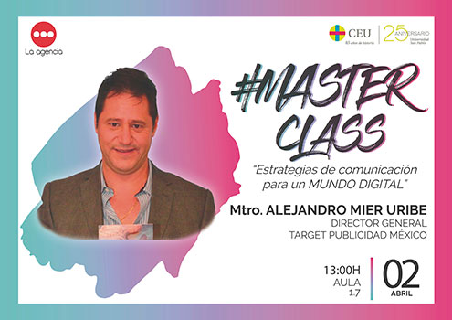 Imagen - Curso 2019-2020 - #MasterClass - Alejandro Mier Uribe