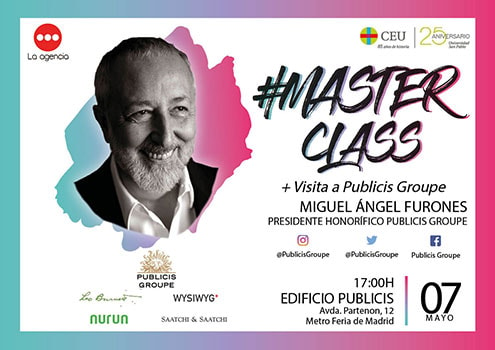 Imagen - Curso 2019-2020 - #MasterClass - Miguel Ángel Furones