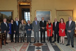 Gregorio Varela asiste a una audiencia con el Rey emérito