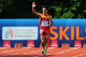 El alumno Diego García, campeón de Europa de 20km Marcha por equipos con España