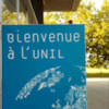 cartel bienvenida Universidad Lausanne
