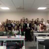 profesor universidad SUPSI con alumnos CEU
