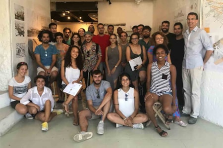 alumnos profesores taller arquitectura Cuba