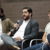 emprendedores dando conferencia CEU