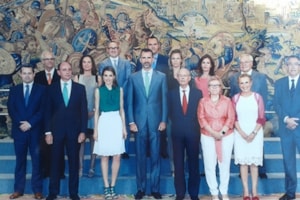 El Instituto de Estudios de la Familia, recibido en una Audiencia de los Príncipes de Asturias 