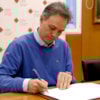 Jorge Huguet Firma Convenio CEU