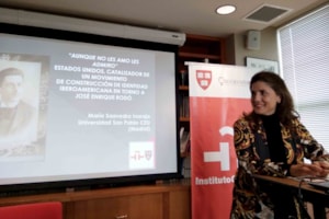 María Saavedra participa en un simposio en la Universidad de Harvard