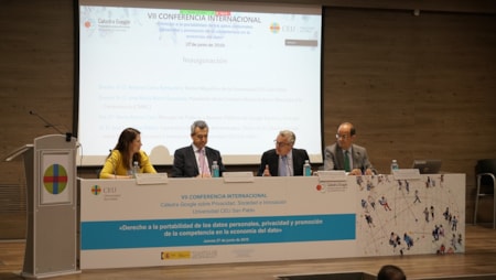 VII Conferencia CG_María Álvarez, Antonio Calvo, JM Marín Quemada, JL Piñar