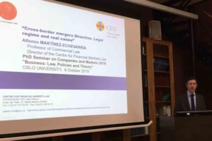Alfonso Martínez-Echevarría, profesor del Programa de Doctorado de la Universidad de Oslo 2019