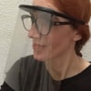 Mujer con visera Impresion 3D